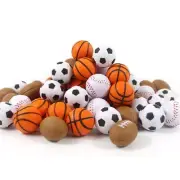 Bouncy Balls PU Sponge Ball Funny Toy Balls Mini Basketball Toys Squeeze Ball