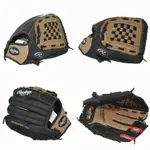 RAWLINGS 豬皮少年成人投手內場棋盤棒球手套壘球手套12 12.5英寸