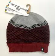 SMARTWOOL Popcorn Cable Reversible Beanie CURRANT HEATHER