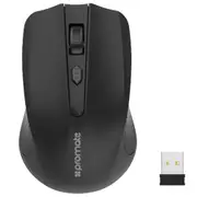 Promate CLIX-8.BLK Ergonomic Wireless Mouse - Black 2.4GHz - Works with a range of up to 10m - Auto sleep function - Plug and play - Low power consumption [CLIX-8.BLK]