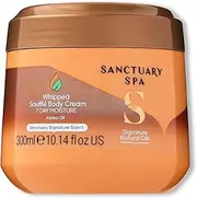 Sanctuary Spa Whipped Soufflé Body Cream, No Mineral Oil, Cruelty Free and Vegan Body Moisturiser for Dry Skin, 300 ml