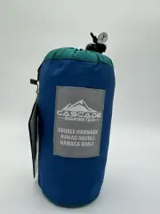 Cascade Mountain Tech 2-Person Travel Double Hammock - 440 lb - Blue