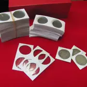 50pcs 40mm Assorted Mylar Cardboard Coin Holders Lighthouse Cover Case Storage