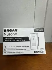 Broan NuTone MS100W Control Occupancy Sensory Motion Sensor light timer switch