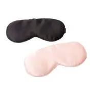 Black Or Pink Pure Silk Eye Mask Soft Sleeping Blindfold Sleep Masks