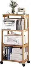 Printer Stand Printer Stand Floor-Standing Printer Shelf Mobile Copier Stand with Wheels for Office Printer Stand with Storage (Color : B, Size : 49 * 35 * 106cm)