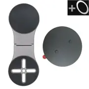 GGP Grey Magnetic Foldable Phone Stand Universal Aluminum Alloy Desktop & Tesla Car Mount, Compact And Lightweight Design