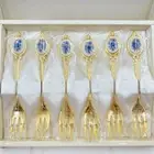 Royal Albert Moonlight Roses Cake Forks