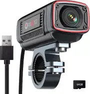AKY-710S Motorcycle/Bike Camera 4K 28Fps, 2K 55Fps, Wide-Angle 142°, IP67, 5MP,