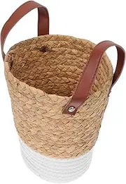 CAXUSD 1Pc Decorative Woven Basket for Plants and Storage Natural Basket for Home Decor and Organizing Flowers and More