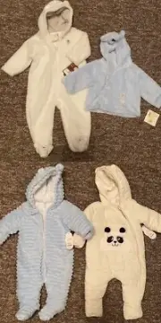 NWT* FOUR Piece 6/9 Month Lot! Snowsuits & A Jacket!!