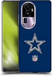 Head Case Designs Officially Licensed NFL Plain Dallas Cowboys Logo Soft Gel Case Compatible with Oppo Reno10 Pro+