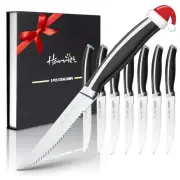 Steak Knives Set of 8, 4.5" Steak Knives, Full Tang Premium Stainless Steel S...
