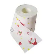 3Pcs Christmas Paper Towel Toilet Paper Lovely Snowman Santa Hat Snow Printed Roll Paper Napkin Christmas print