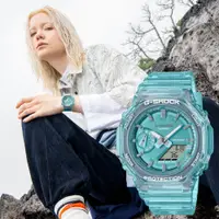 在飛比找PChome24h購物優惠-CASIO 卡西歐 G-SHOCK 女錶 八角農家橡樹 半透