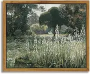 InSimSea Framed Canvas Wall Art, Meadow with Flowers Painting, Eclectic Decor for Home Office, Living Room, Bathroom - 8x10