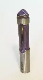 Grizzly Purple Panel Pilot Router Bit w/ Carbide Tip 1/2" Dia 1/2" Shank