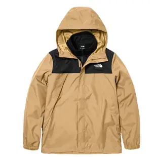 【The North Face】男 3效能 防水透氣防風耐磨連帽二件式外套.夾克.風雨衣.雪衣(7W7T-KOM 杏仁黃)