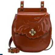 Patricia Nash Rosette Tooled Leather Crossbody Bag TAN nwt