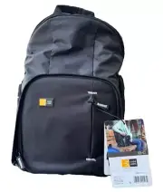 CASE LOGIC DSLR Camera Case | Camera + Tablet Backpack | Black NEW