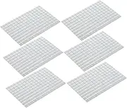 OFFIGAM 6Pcs DIY Decal Stickers Self Adhesive Glass Mirror Tiles for Wall Decor Easy to Use for Crafting Art Collage and Home Decoration