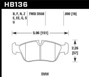 Hawk Fits BMW 318i/318iC/318iS/318Ti/325Ci/325i/325iS/325Xi/328Ci/328iC/328iS/Z3