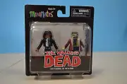 WALKING DEAD MINIMATES SERIES 6 DEPUTY MICHONNE & WINTER ZOMBIE