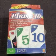 Phase 10 Rummy Type Family Card Game From Makers Of UNO M