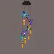 Solar Wind Chimes Colors Changing Lights Chime Light Outdoor Decorative Lights for Garden