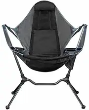 Portable Chairs Camp Chair Outdoor Camping Chairs for Fishing Lounger Luxury Breathable Mesh Construction 2 Side Pockets (Color : Blue)