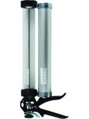 Soudal Heavy Duty Dripless Barrel Sausage Gun with Spare Clear Plastic (112802)
