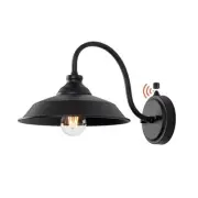 Dusk to Dawn Farmhouse Outdoor Gooseneck Barn Wall Light with 10" Dome Matte