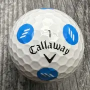 Callaway Chrome Soft Truvis Blue Circle M Rare New Golf Ball (1)