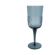 Set of 4 Smoked Blue Vintage Stemware