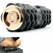Vibrating Foam Roller Massager Electric Foam Roller with 4 Modes Rechargeable Durable Foam Solid Core(Black)