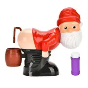 Funny Santa Bubble Blowing Machine with Flashing Lights&Music, Christmas Bubble Blower for Outdoor& As Shown