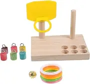 COLLBATH Parrot Training Toy Wood Parrot Bite Toy Bird Cage Toy Bird Toy Bird Training Game Bird Cage Accessory