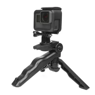Lammcou 迷你便攜式三腳架支架兼容 GoPro Hero 10 9 8 7 5 黑色 4 Session 運動相機