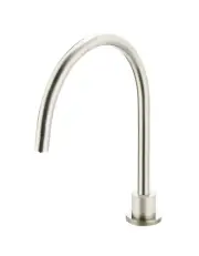 Meir Kitchen Laundry Tap Rnd High Rise Swivel Hob Spout Br Nickel MS08-PVDBN