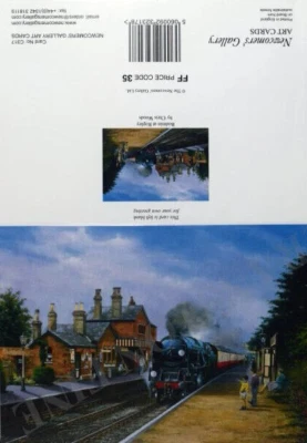 Post card sized railway steam engine greeting Card Bodmin at Ropley Chris Woods
