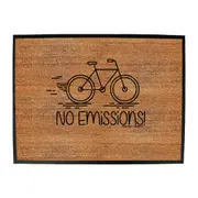 Cycling Rltw No Emissions - Funny Novelty Doormat Man Cave Floor mat