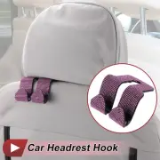 1 Pcs Universal Car Seat Headrest Hook for Purses and Bags Pink 2.44"x3.11"