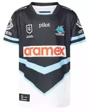 Cronulla Sharks 2025 NRL Kids Away Jersey Sizes 6-14 BNWT