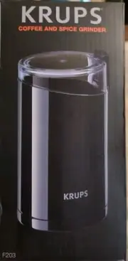 NEW IN BOX Krups Coffee & Spice Grinder F203 3-ounce capacity One Touch Grind