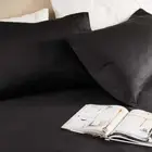 MyHouse Riley Bamboo Cotton Fitted Sheet Bamboo/Cotton - Graphite - King Single