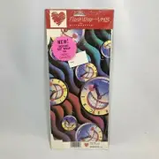Vintage FlashWrap VHS CASSETTE GIFT BOX VCR Movie Tape Gift Wrap SMILING CLOCKS