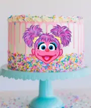 1 x Abby Cadabby Cake Topper Edible Wafer Paper SESAME STREET KIDS BIRTHDAY