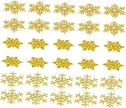 DOITOOL 30Pcs Snowflake Sewing Patches for DIY Crafts Decoration Durable Wear Resistant Cloth Appliques for Customizing Apparel Handmade Accessories