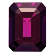 Gemstone Rhodolite Garnet Aa Quality 8X6mm Emerald Cut