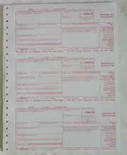 1099-LS 2023 IRS Tax Form single sheet set for 3 recipients, carbonless 4-part